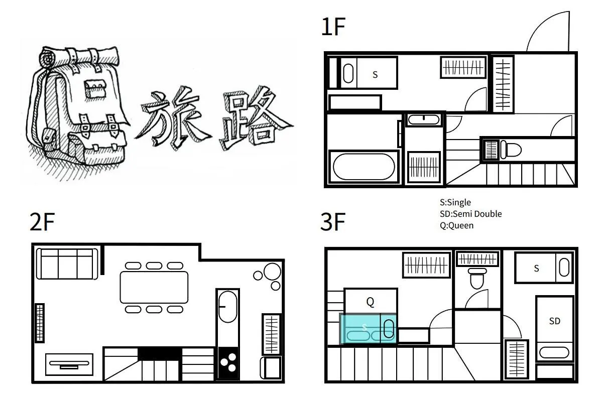 아파트 旅路hotel 住吉 후쿠오카